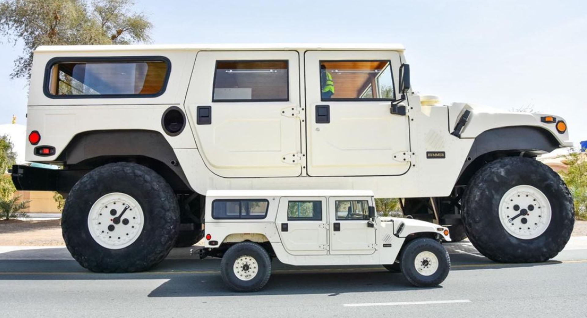 Sheikh Hamad bin Hamdan Al Nahyan’s Giant Hummer H1 “X3”